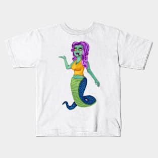 Halloween Monster - Snake Girl Kids T-Shirt